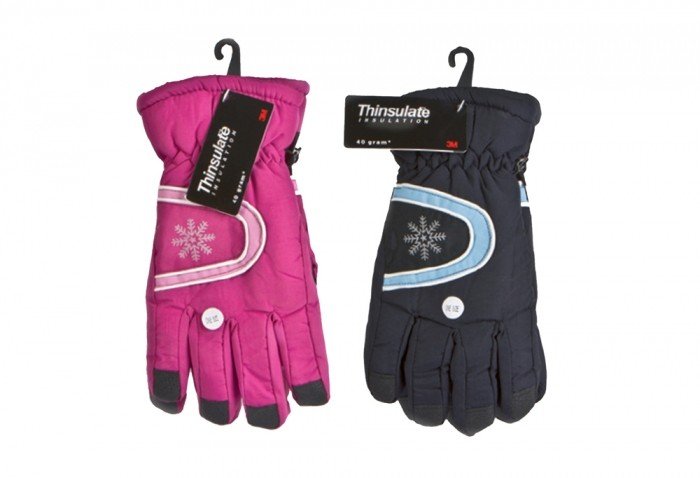 Ladies Thinsulate Ski Gloves 3 Assorted Colours