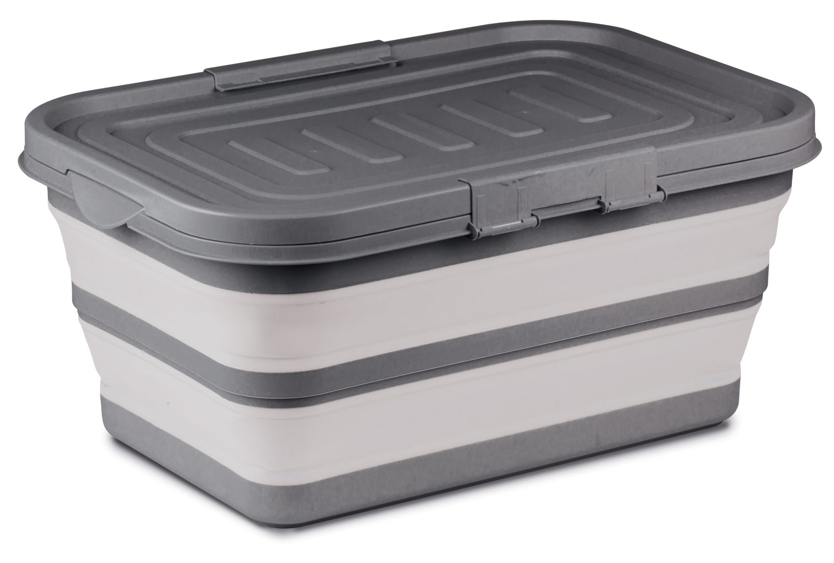 Kampa Collapsible Large Storage Box Grey With Lid 61 x 47 x 27 cm