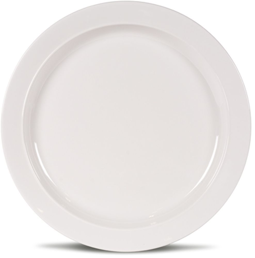 Kampa Classic White Dinner Plate 26.5 cm Non-Slip Melamine (Plastic)