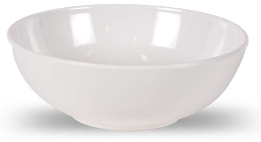 Kampa Classic White Bowl 15.6 x 5.5 cm Non-Slip Melamine (Plastic)