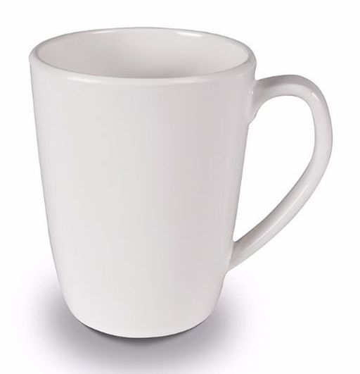 Kampa Classic White Mug Set of 4 Non-Slip Melamine (Plastic)