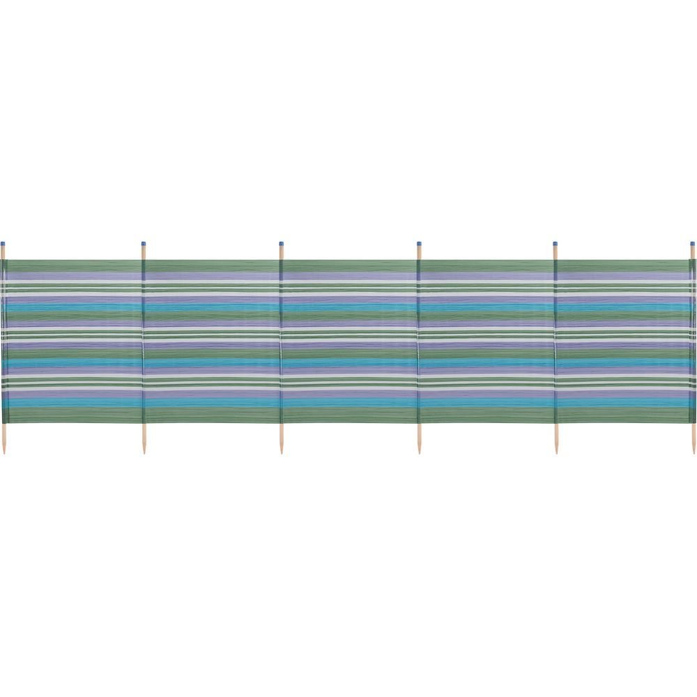 Yello 6 Pole Windbreak - Blue Stripe