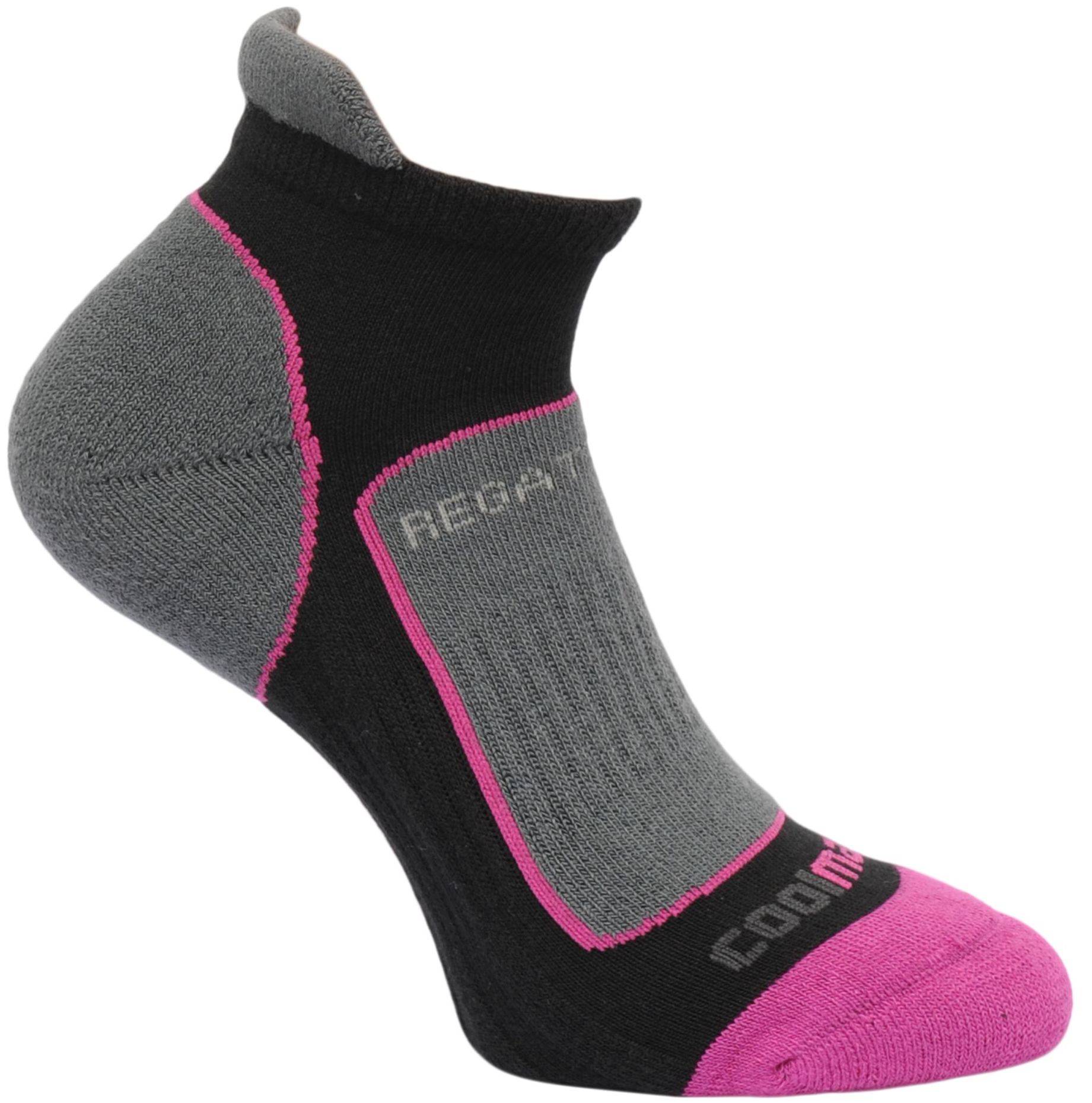 Regatta Wmns Trail Runner Socks Black/Vivid Viola Size 6-8