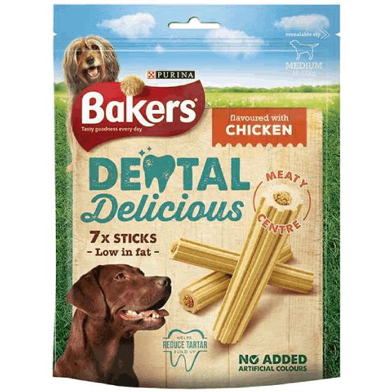 Bakers Dental Delicious with Chicken Medium 200g