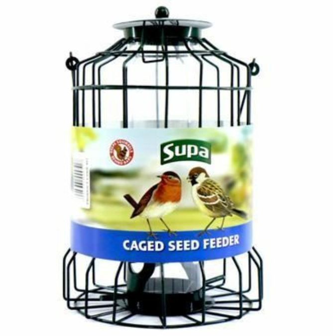 Supa Caged Bird Seed Feeder 26cm