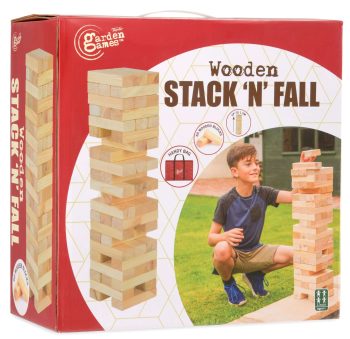 Toyrific Giant Wooden Stack n Fall Set - with Carry Bag