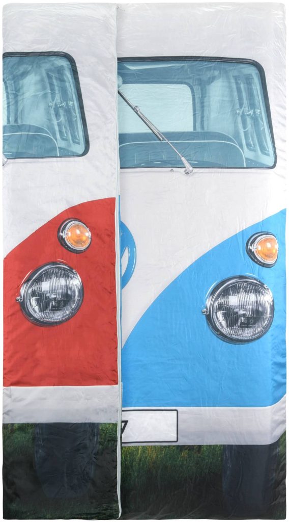 VW Double Sleeping Bag Blue or Red (Reversible)