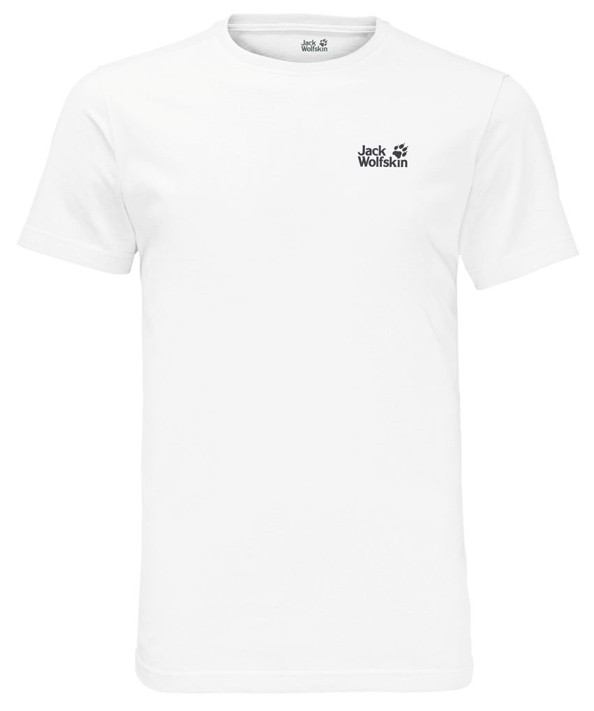 Jack Wolfskin Essential T-Shirt - Mens (White Rush)