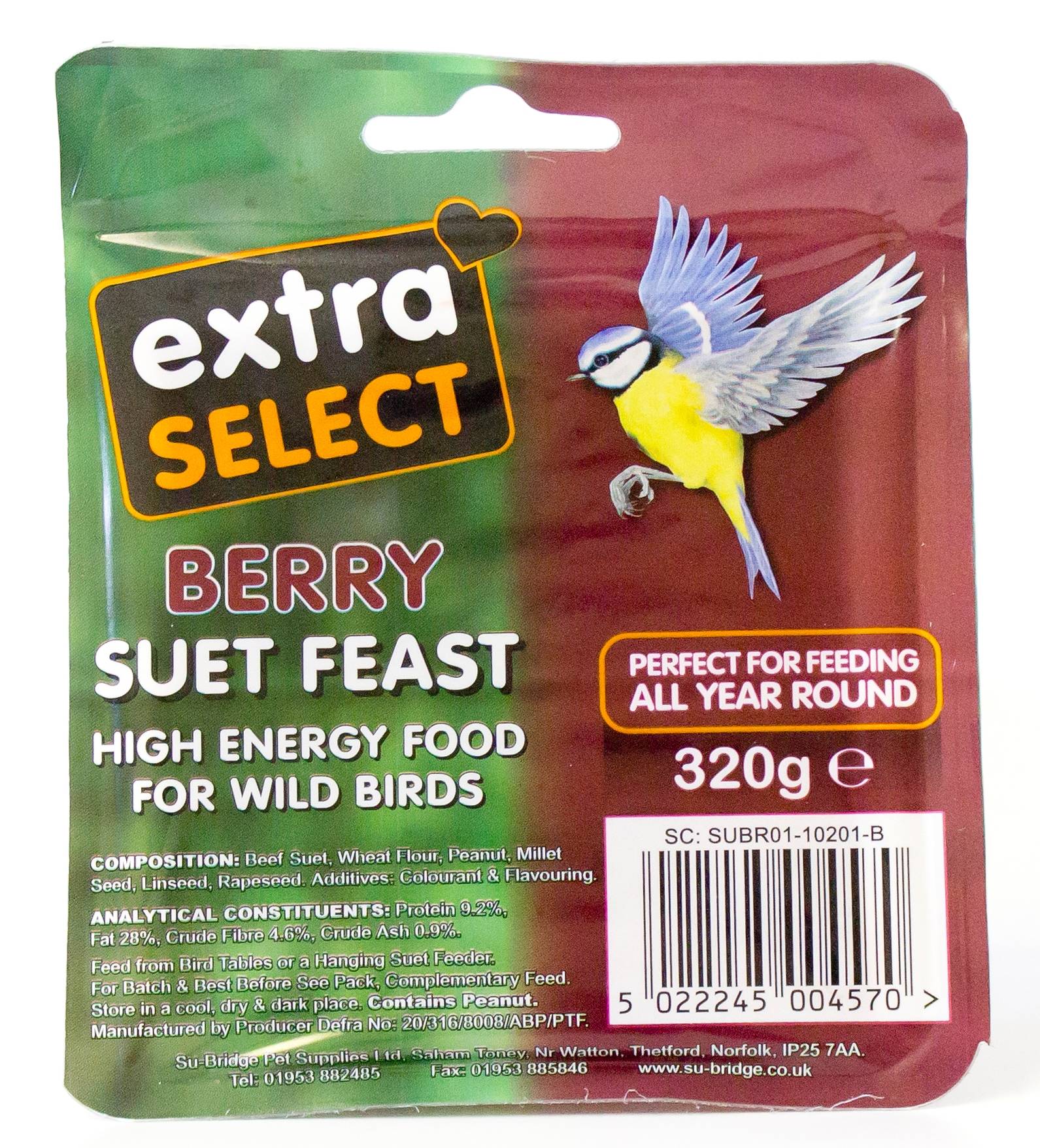 Extra Select Berry Suet Feast Block 320g