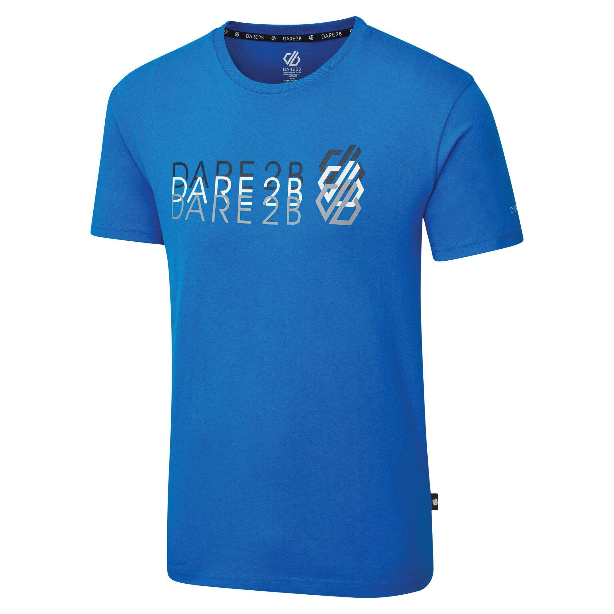 Dare2b Focalize Mens Printed T-Shirt (Athletic Blue)