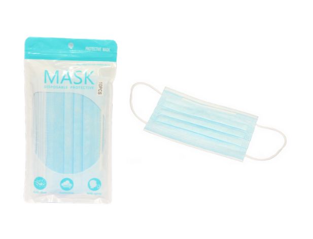 3 Ply Disposable Face Masks - Pack of 10