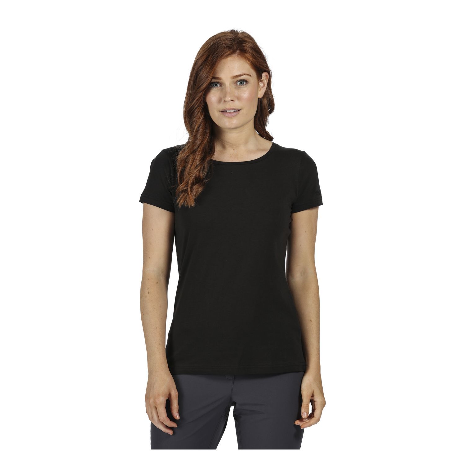 Regatta Carlie 100% Cotton T-Shirt (Black)
