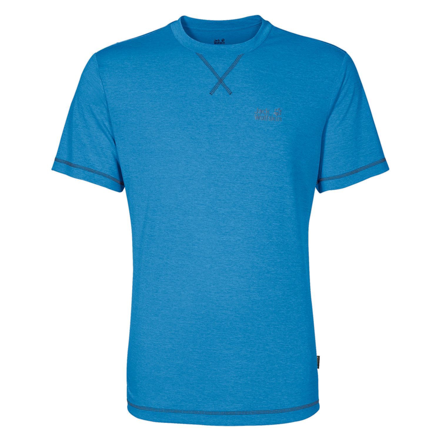 Jack Wolfskin Crosstrail T-Shirt - Mens (Brilliant Blue)