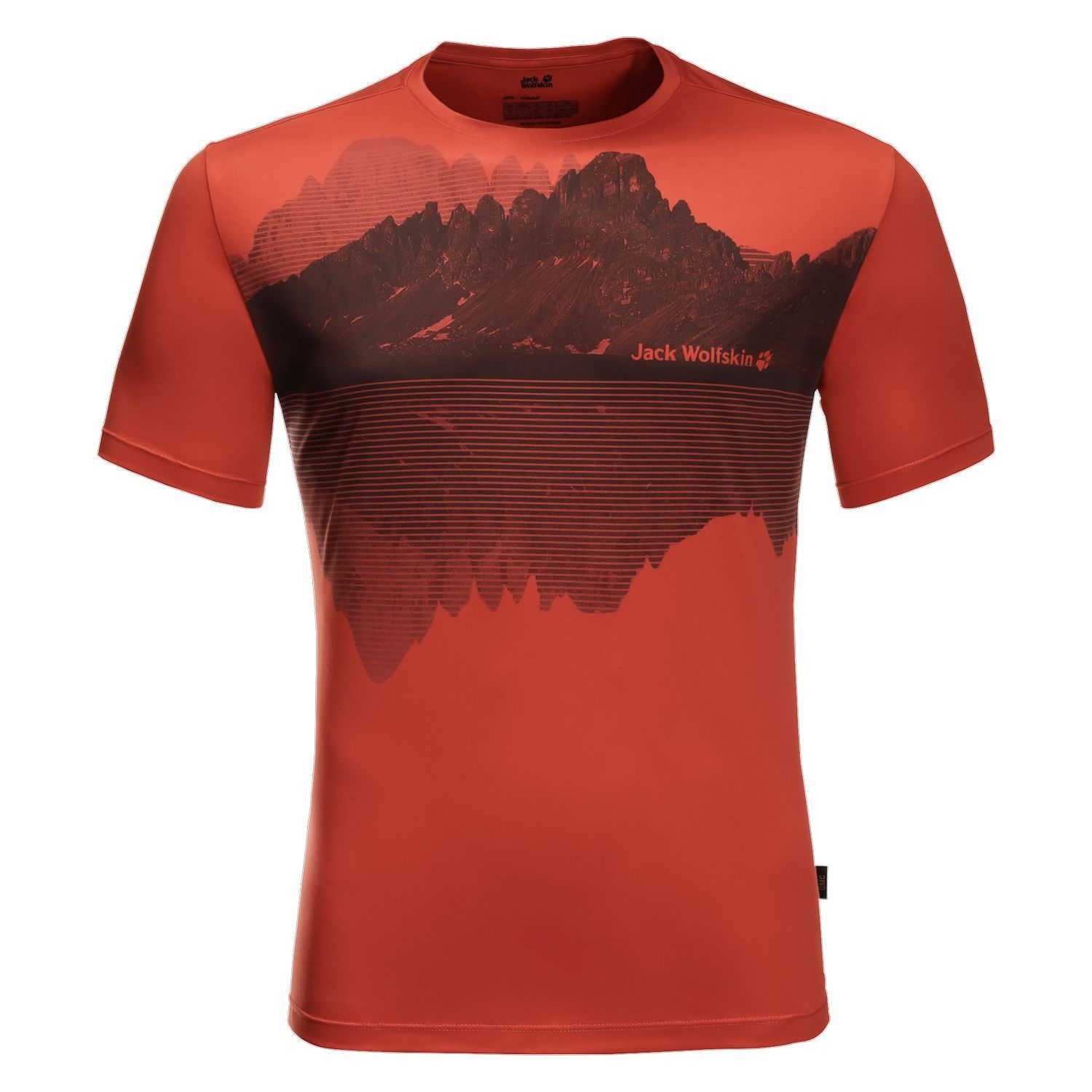 Jack Wolfskin Peak Graphic T-Shirt - Men (Mexican Pepper)