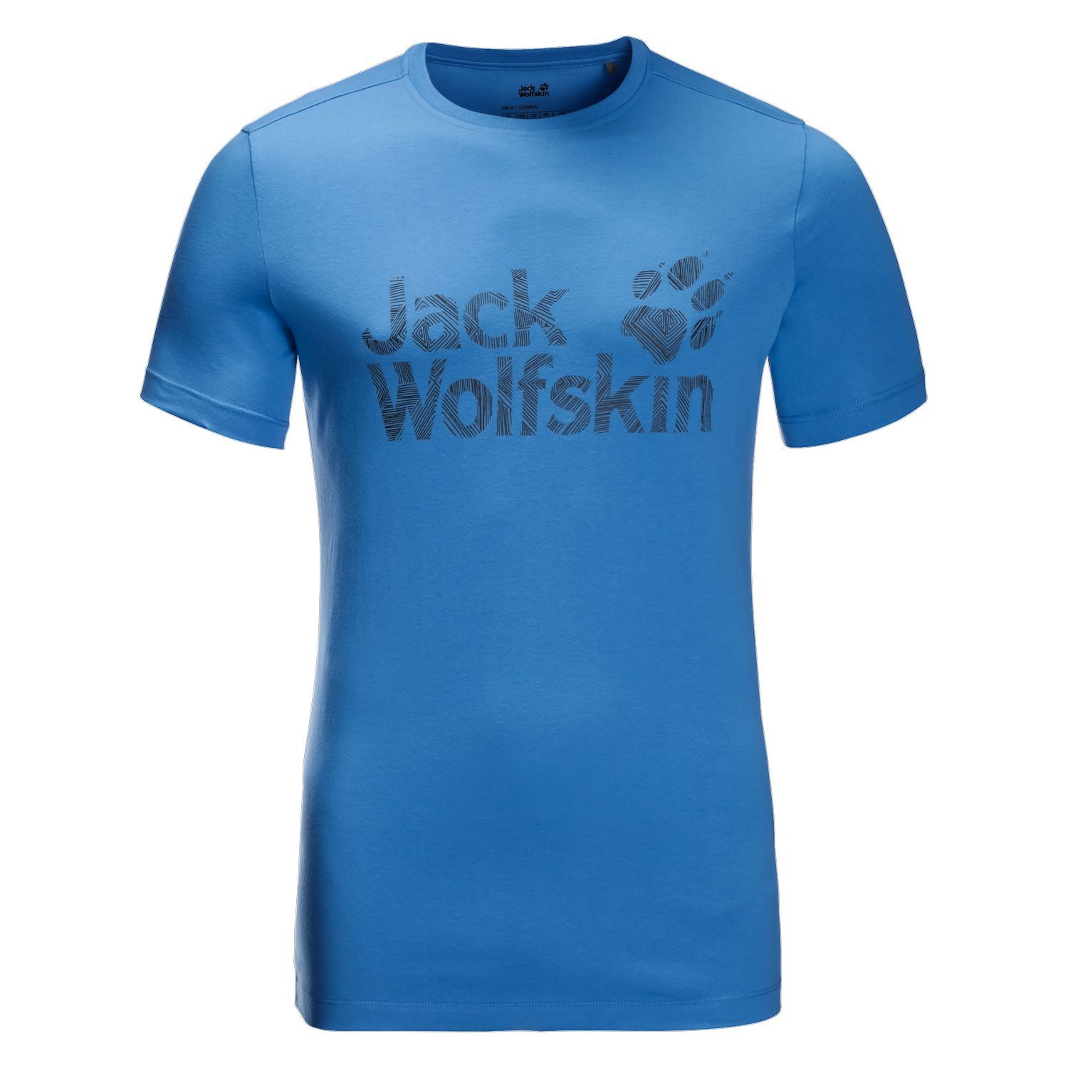 Jack Wolfskin Brand Logo T-Shirt - Mens (Wave Blue)