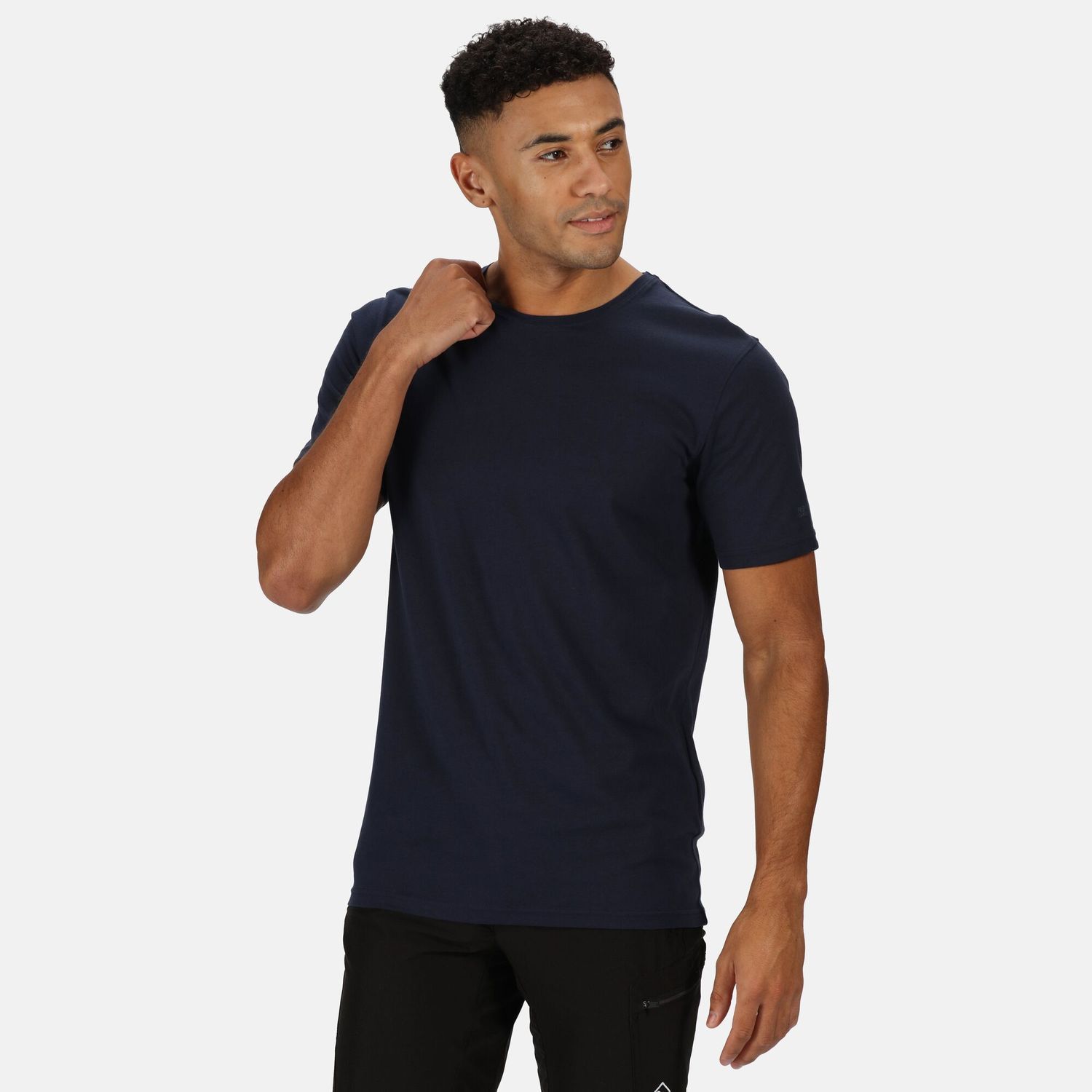 Regatta Tait Mens 100% Cotton T-Shirt (Navy)