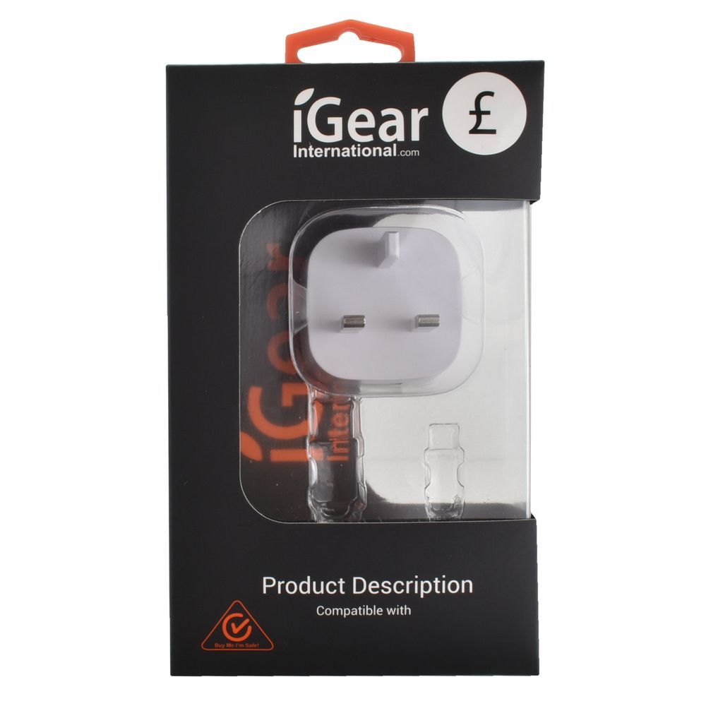 iGear USB To UK 3 Pin Plug Adaptor