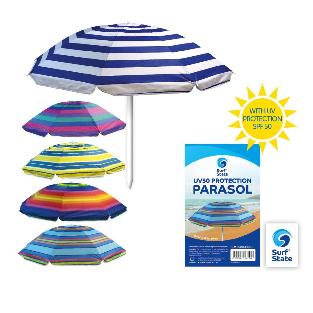 Surf State 160cm Parasol Choice of 5 colours, sold separately