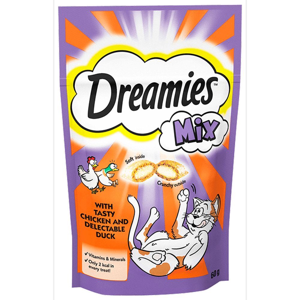 Dreamies Chicken & Duck Mix 60g