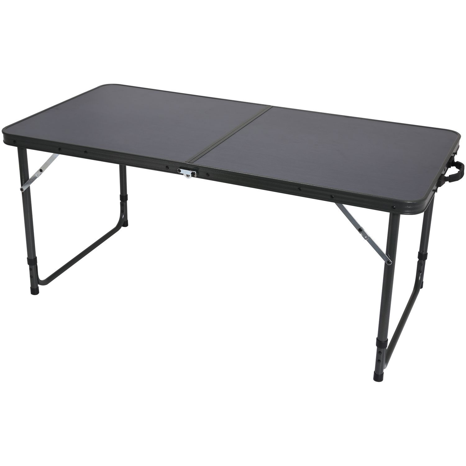 Quest Superlite Black Stow Folding Table 120cm x 60cm x 55cm or 72cm (LxWxH)