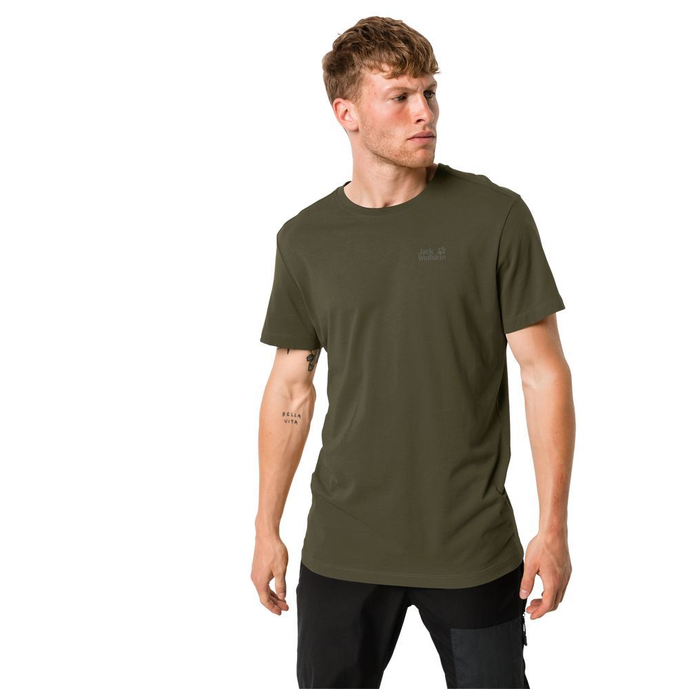 Jack Wolfskin Essential T-Shirt - Mens (Bonsai Green)