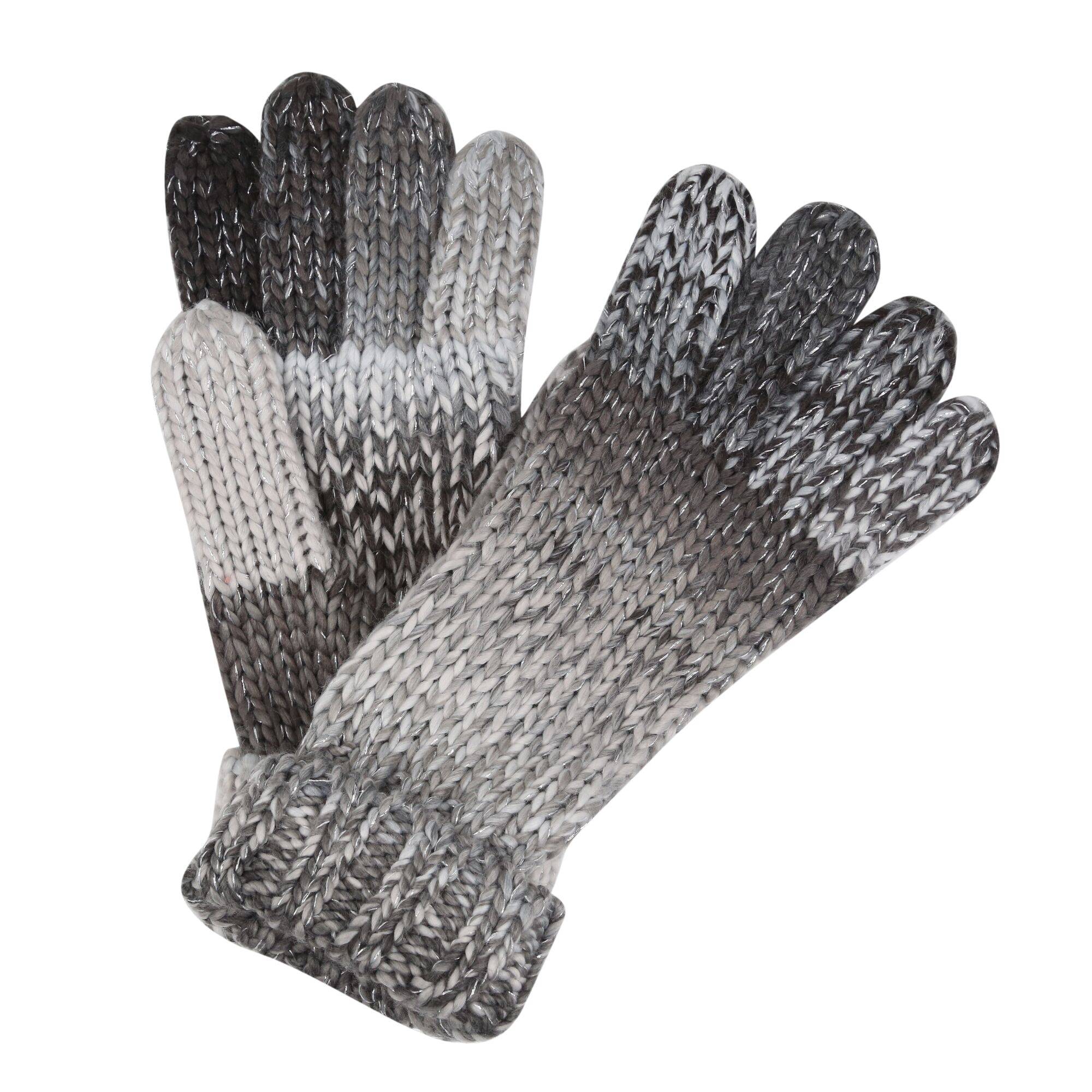 Regatta Frosty Knitted Gloves VI Black - Wow Camping