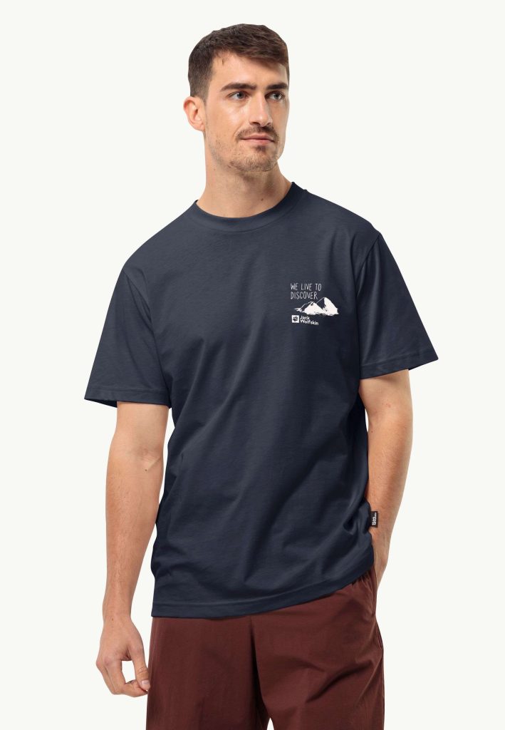 Jack Wolfskin Discover T-Shirt Night Blue - Wow Camping